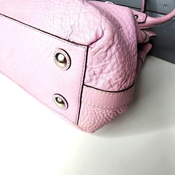 Coach Penelope Leather Satchel Handbag Lilac Purple Leather Bag Silver Hardware - Picture 14 of 15